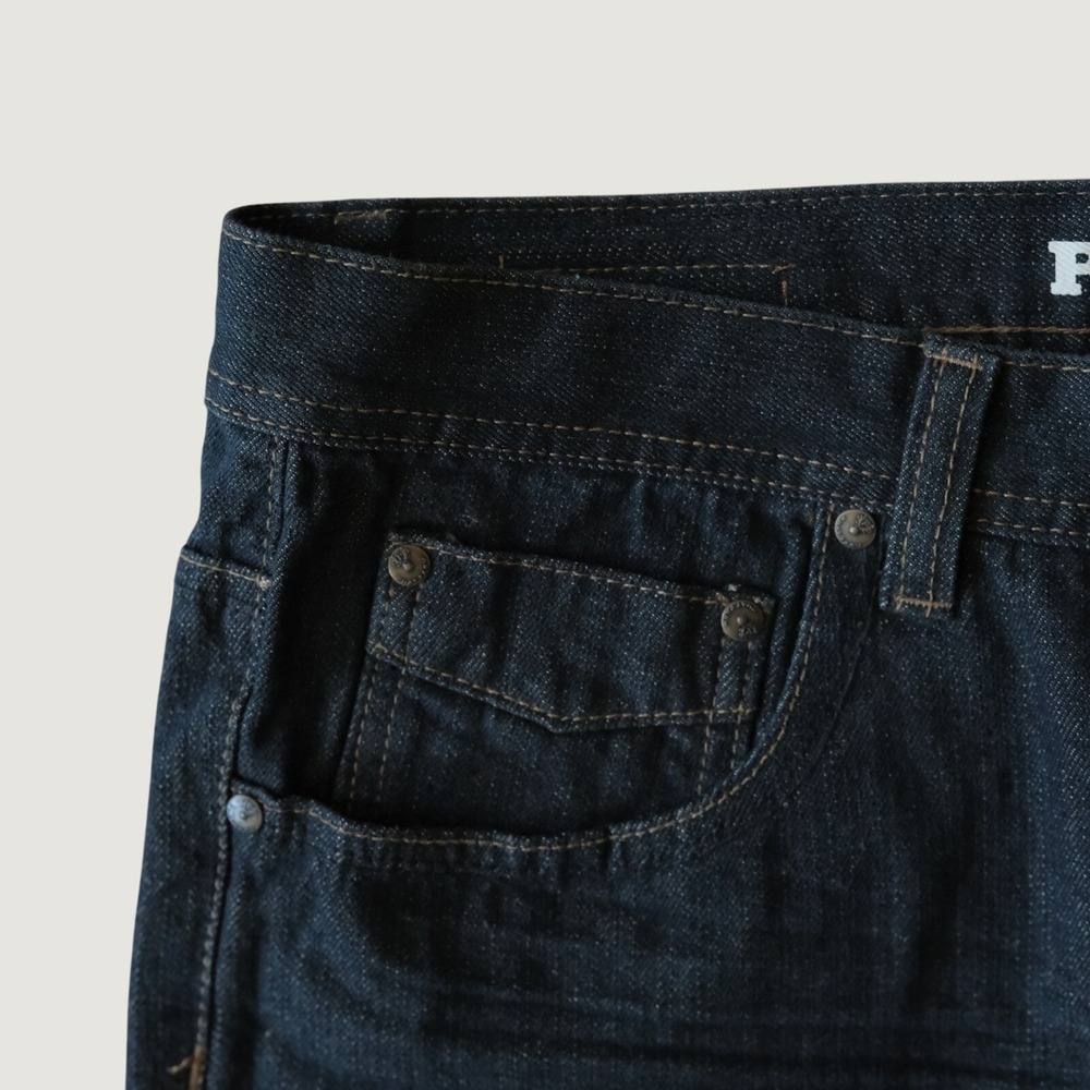 Phat Farm Denim Shorts Mens Blue Baggy Streetwear Y2K Size 36 Jorts Hip-Hop Rap - Picture 2 of 8